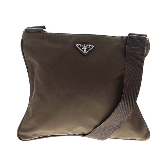 Prada Olive Green Nylon Crossbody Bag - Picture 1 of 15